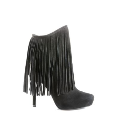 Buffalo Fransen-Stiefelette aus Veloursleder