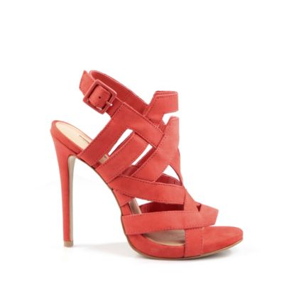 Buffal Plateau-Sandalette aus Veloursleder