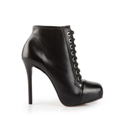 Buffalo Plateau-Stiefelette mit silberfarbenen &Ouml;sen