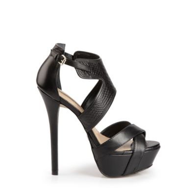 Buffalo Plateau-Sandalette aus Leder