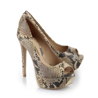 Buffalo Peep Toes in Reptiloptik