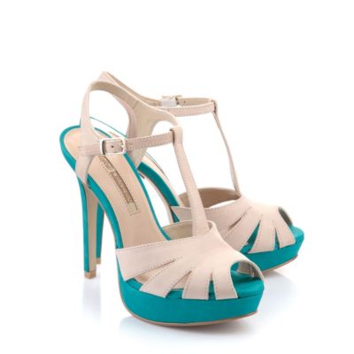 Buffalo Plateau-Sandalette aus Nubukleder